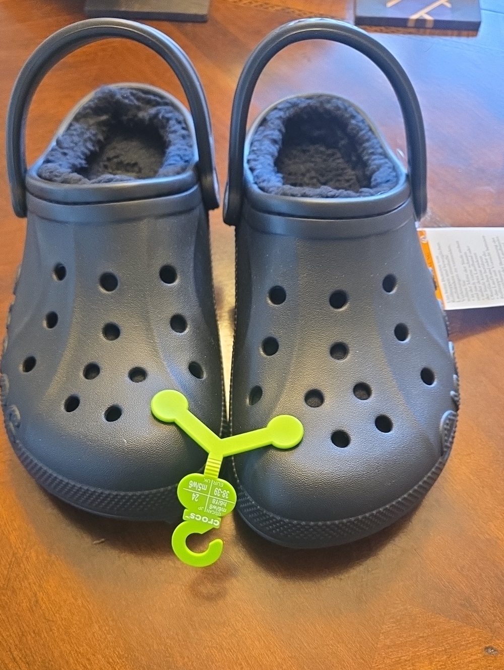 Black Fleece-Lined Croc  Clog